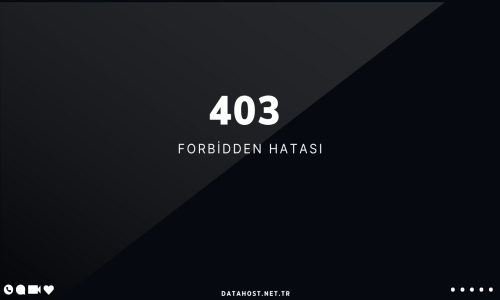 403 Forbidden Hatası